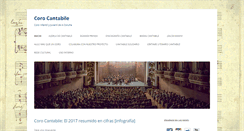 Desktop Screenshot of corocantabile.es